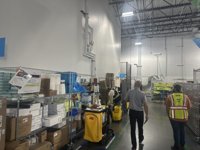 Amazon Distribution Facility, Naples, UT - Staging and storage area