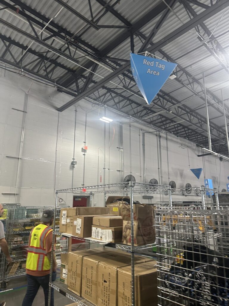 Amazon Distribution Facility, Naples, UT - Storage aisles